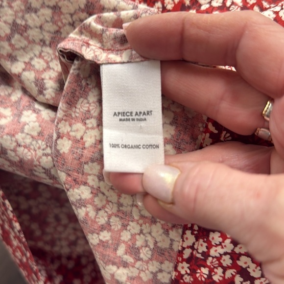 Apiece Apart Deia Mini Dress in Mango Bouquet Size XS - Picture 8 of 9